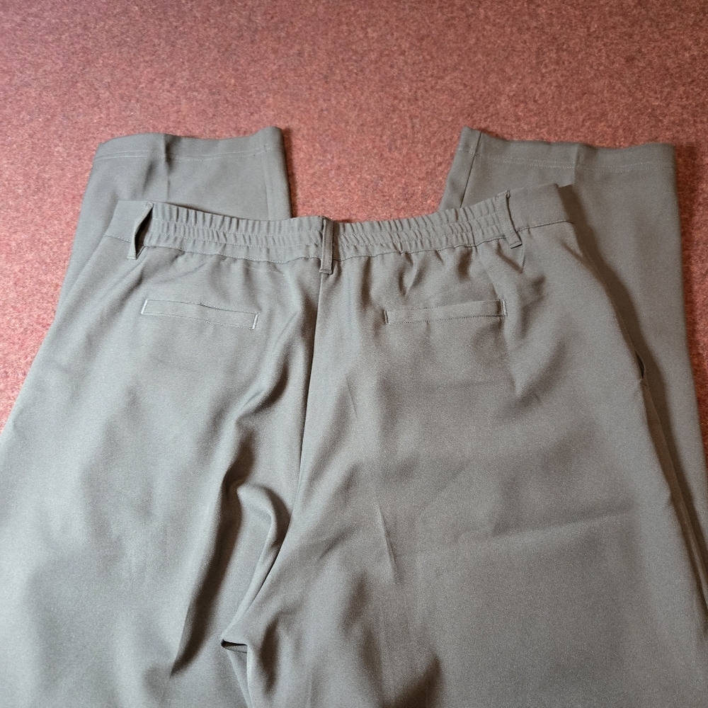 32 Degrees Cool Olive Green Dress Slacks Size Large With A 28in Inseam - Picture 6 of 7
